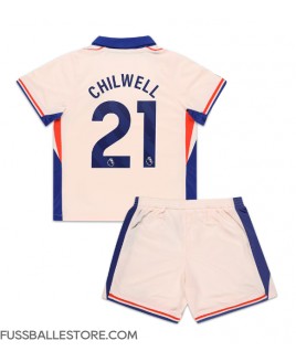 Günstige Chelsea Ben Chilwell #21 Auswärts Trikotsatzt Kinder 2024-25 Kurzarm (+ Kurze Hosen)